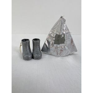 AJ Rescue Action Jackson Silver Combat Boots Hat Mego